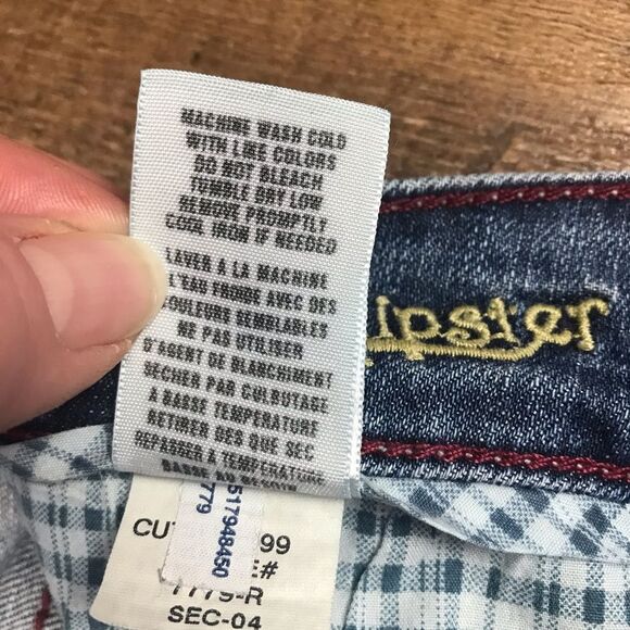 American Eagle Hipster Y2K Medium Wash Jeans sz 4 - Picture 4 of 4